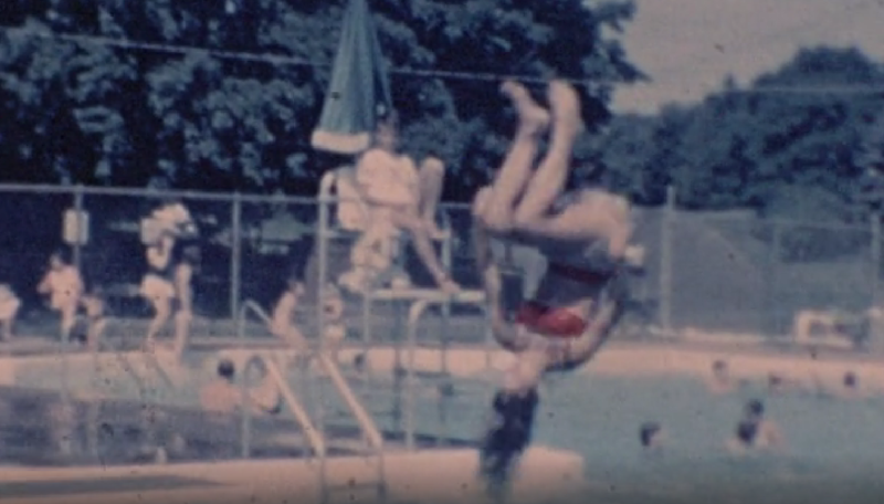 A flip off the diving board