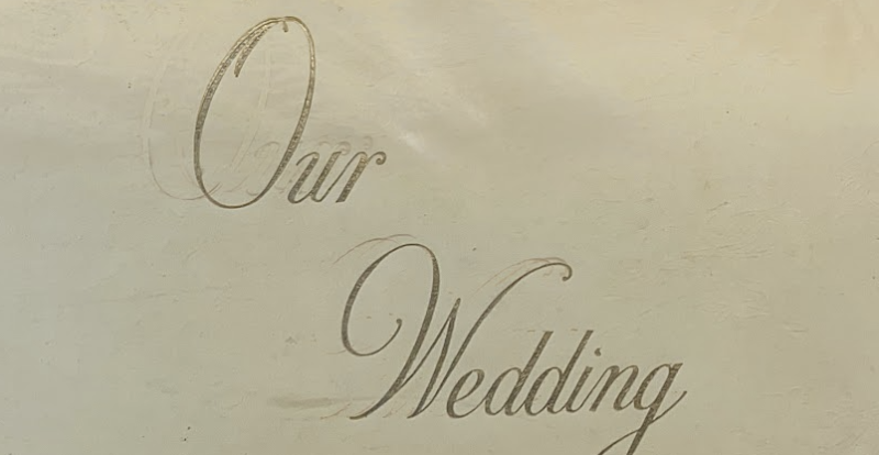 wedding album cover